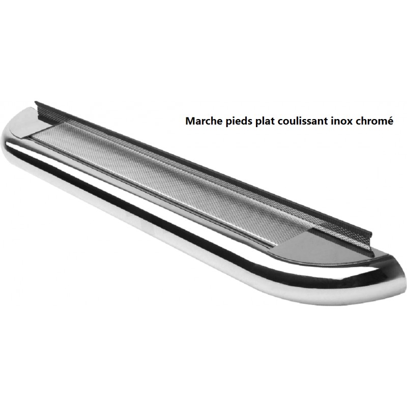 Marche pied plat ou tube inox Navara D40